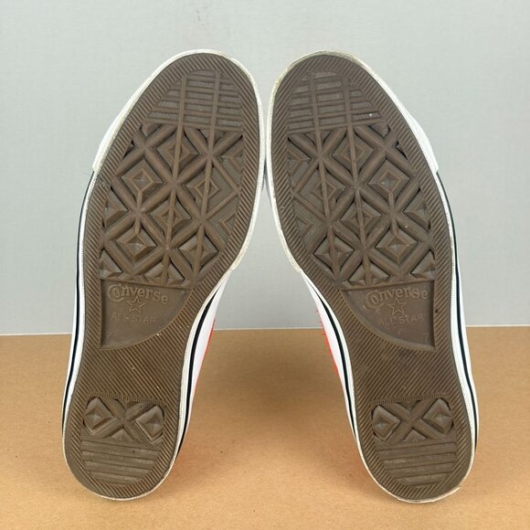 Converse One Star Ox Suede Low Top Sneakers Womens 9 Red White Lace Up - Picture 7 of 10